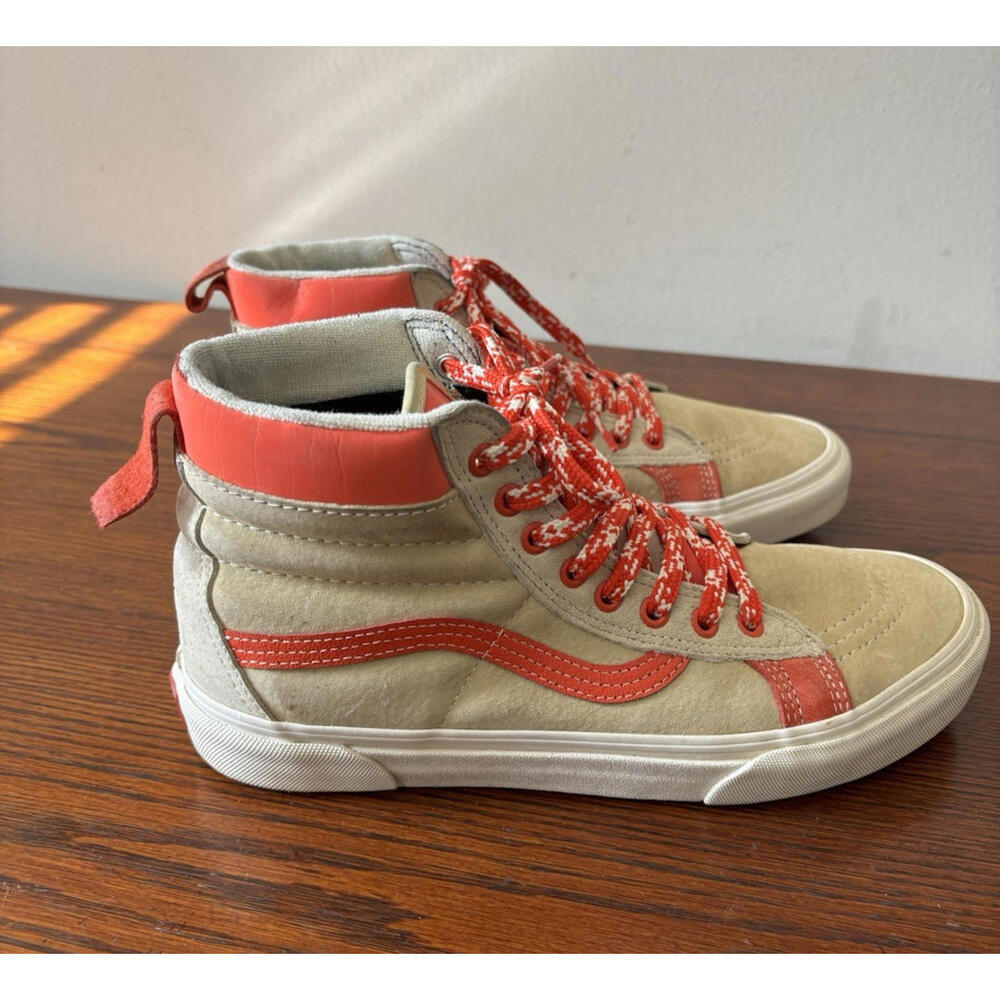 Vans Vault X VSSL Sk8-Hi MTE LX Sneakers Men's Size 8.5 'Orange Biege' Read